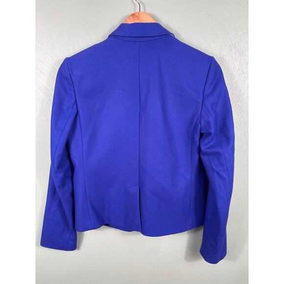 GAP The Academy Blazer Women's Size 8 Purple Paradise Wool Blend Lined Jacket - Picture 2 of 13